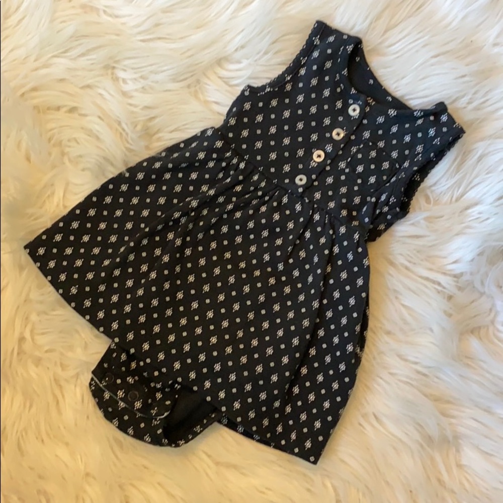 Carter’s baby girl 9 months black dress romper